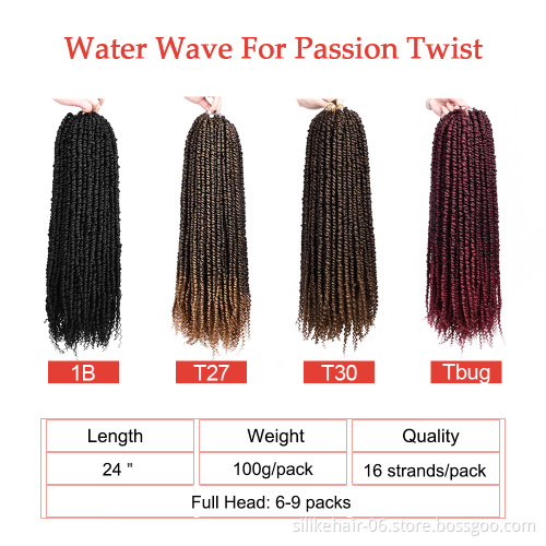 High Quality 22 inches Brown Pre-looped Braiding Hair For Women Wholesale Synthetic Passion Twist Crochet Braid Hair Extensions
